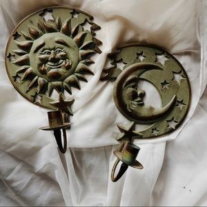 Sun & Moon Candle Holder Set